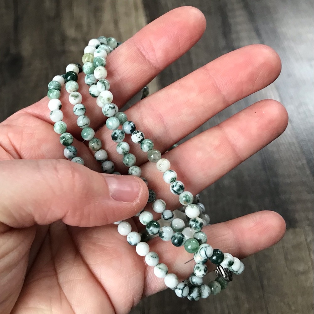Handmade Jasper Bead Necklace❤️